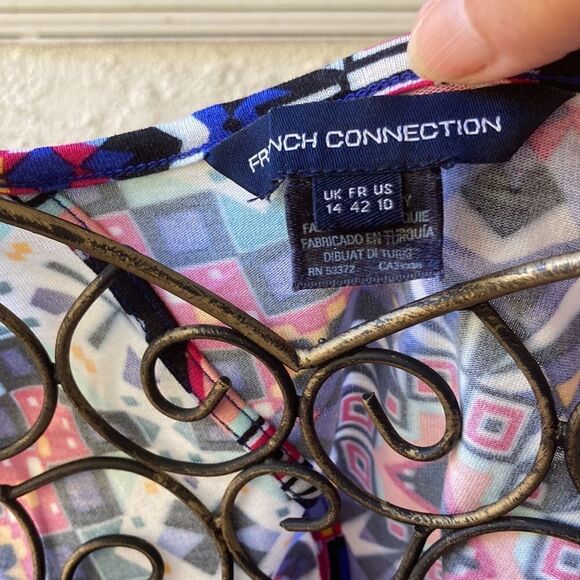 French Connection Sleeveless Maxi Dress Size 10 - Picture 4 of 11